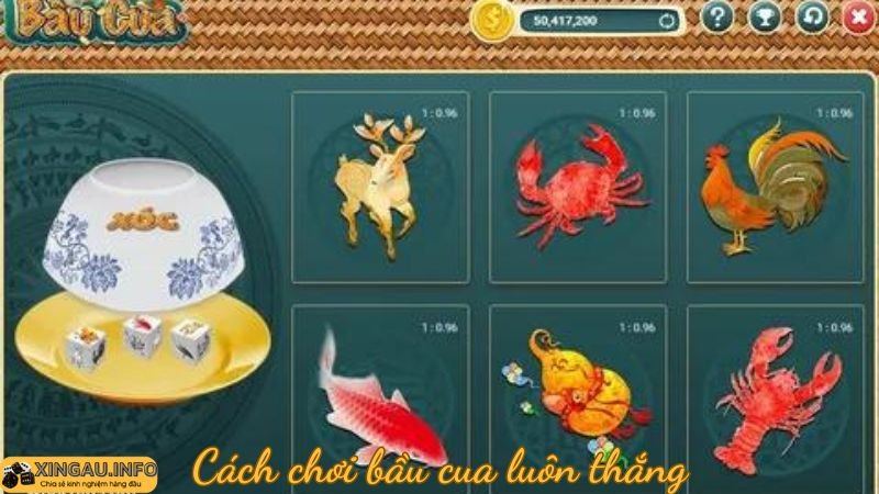 Quan sát cách đặt cược bầu cua tôm cá