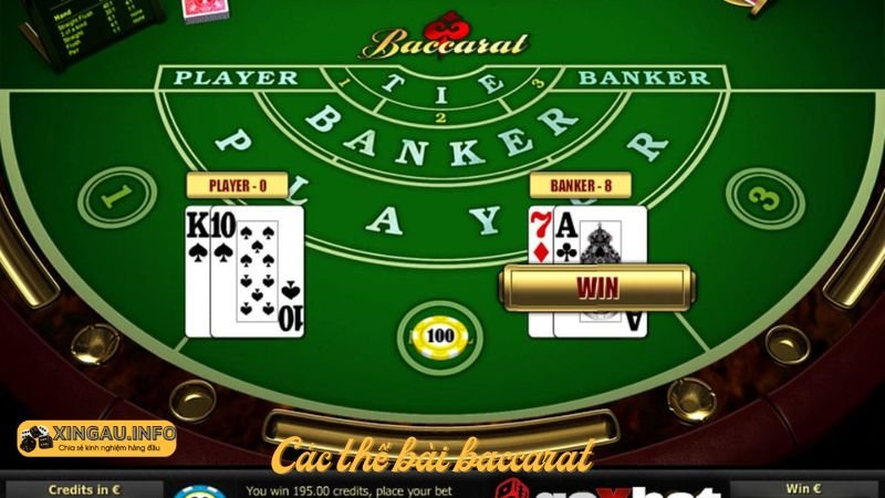 Khái niệm thế bài baccarat