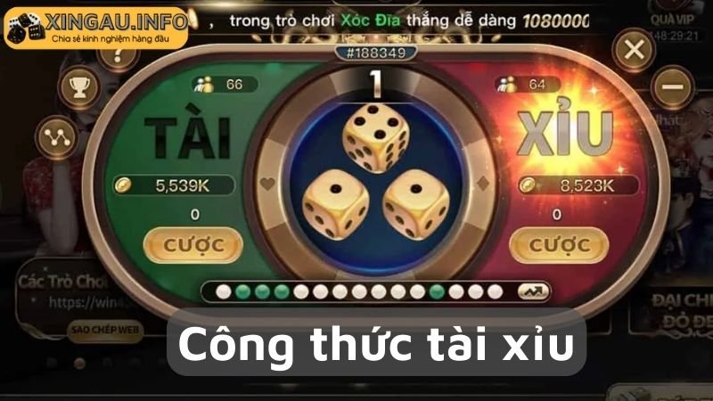 Công thức tài xỉu trực tuyến