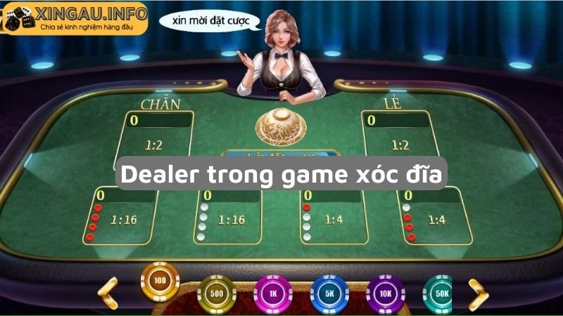 Dealer trong game xóc đĩa